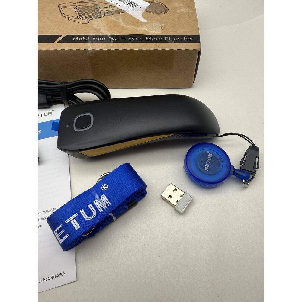 NETUM QR Code Scanner Mini Barcode Scanner - Bluetooth Compatible, Portable USB - Picture 5 of 13